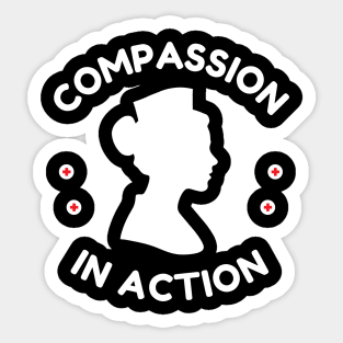 Compassion In Action Sticker